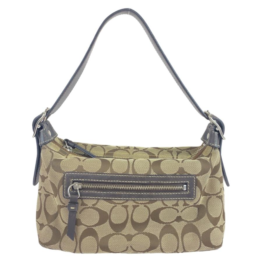 COACH（コーチ） シグネチャー ブラウン ベージュ シルバー金具