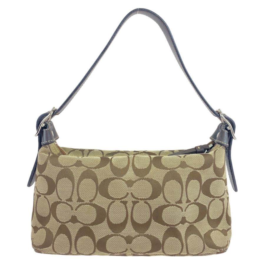COACH（コーチ） シグネチャー ブラウン ベージュ シルバー金具