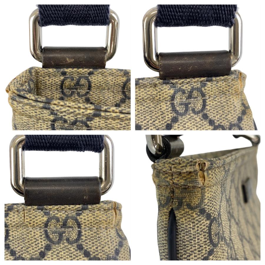 GUCCI（グッチ） GG柄 グレー シルバー金具 GGスプリームキャンバス