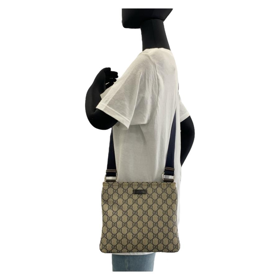 GUCCI（グッチ） GG柄 グレー シルバー金具 GGスプリームキャンバス 