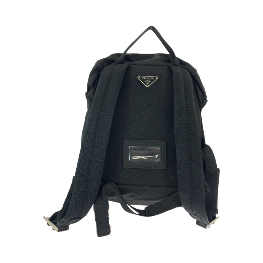PRADA（プラダ） テスート 三角ロゴプレート ブラック 黒 シルバー金具