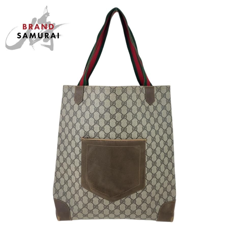 GUCCI グッチ ヴィンテージ オールドグッチ シェリーライン ベージュ 