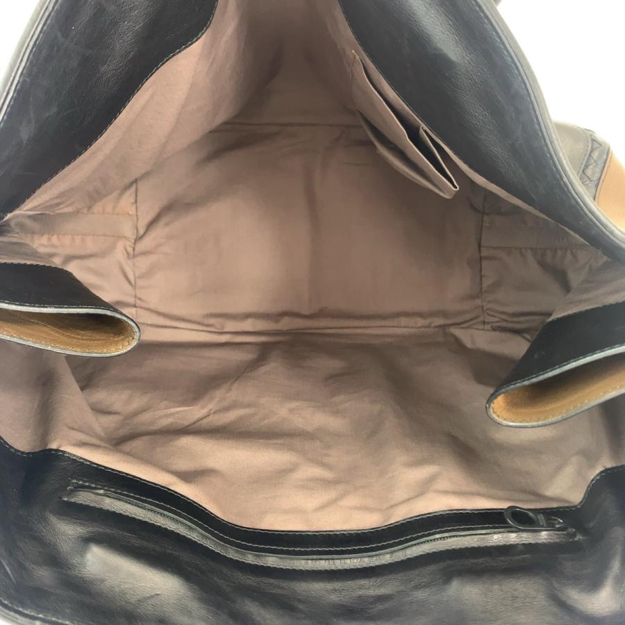 美品 BOTTEGAVENETA ボッテガヴェネタ イントレチャート ブラウン 