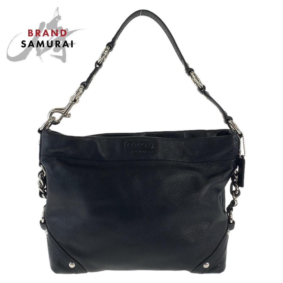COACH（コーチ） 美品 ブラック シルバー金具 レザー F15251 ホーボー 