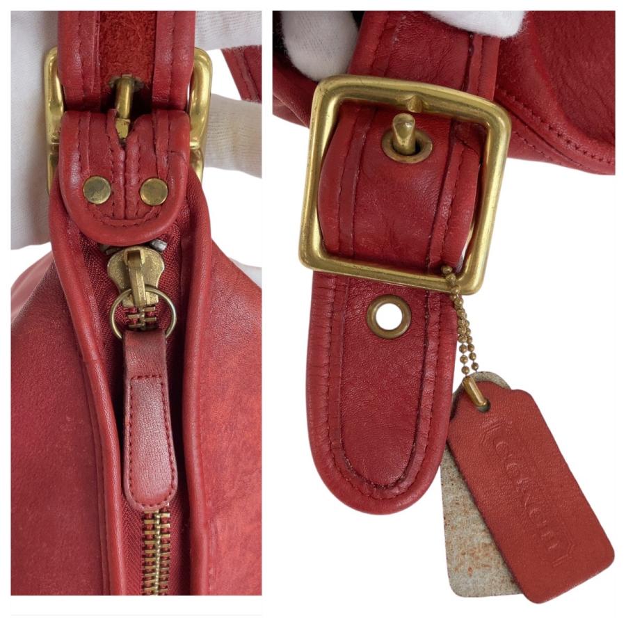 COACH（コーチ） オールドコーチ レッド ゴールド金具 レザー