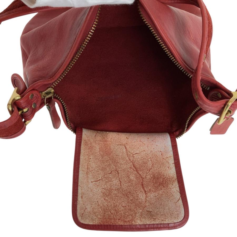 COACH（コーチ） オールドコーチ レッド ゴールド金具 レザー