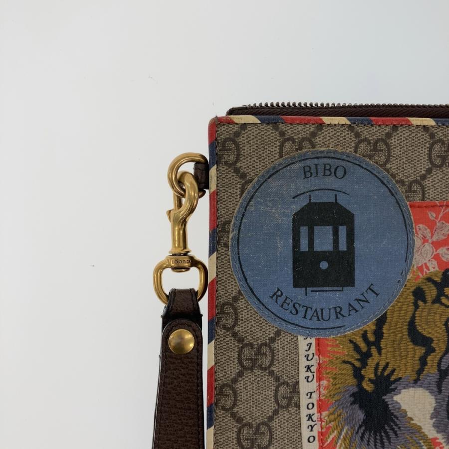 GUCCI（グッチ） クーリエ ブラウン グレー マルチカラー ゴールド金具