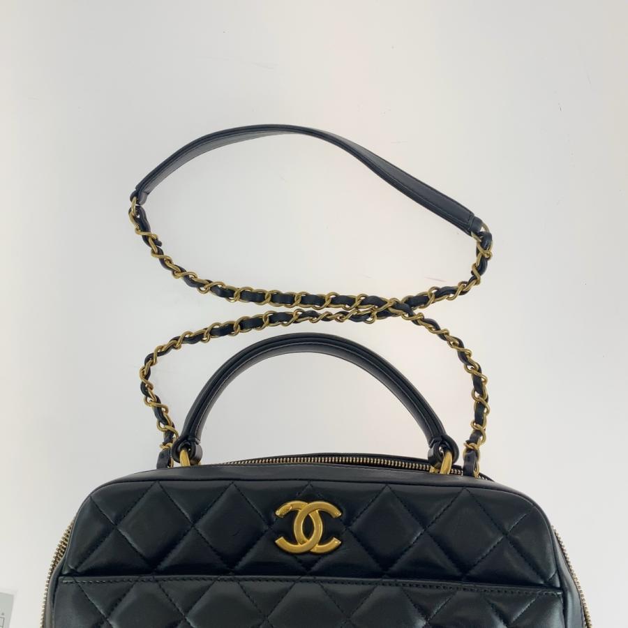 CHANEL（シャネル） 美品 マトラッセ ココマーク ブラック 黒 ゴールド