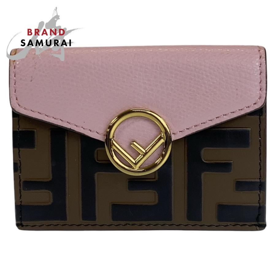 FENDI（フェンディ） ズッカ エフイズフェンディ ピンク ブラウン
