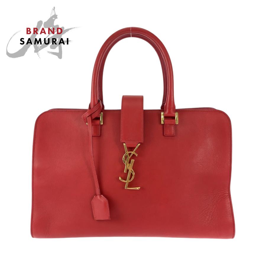 トリルビー SAINT LAURENT サンローラン YSL レッド ゴールド金具 