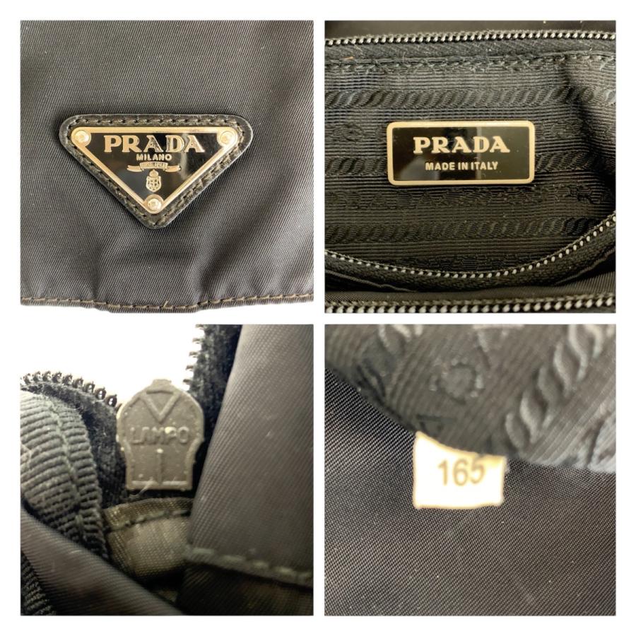 PRADA（プラダ） 美品 テスート 三角ロゴプレート 男女兼用 ブラック