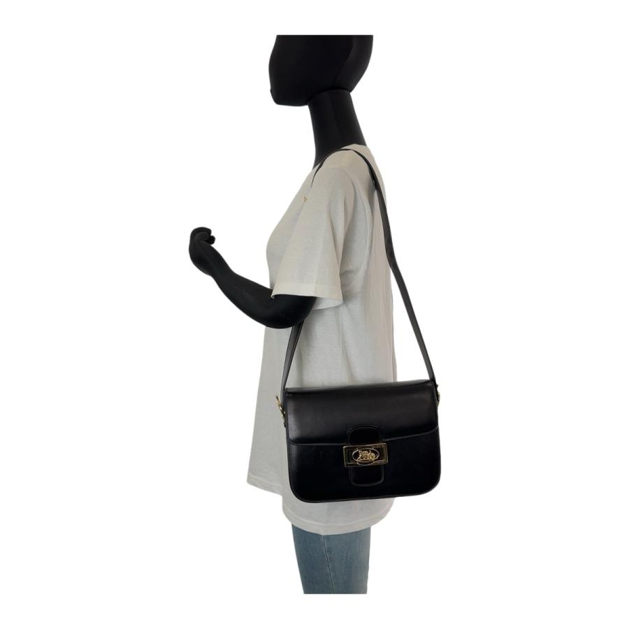 CELINE（セリーヌ） 美品 ヴィンテージ 馬車金具 ブラック 黒 ゴールド