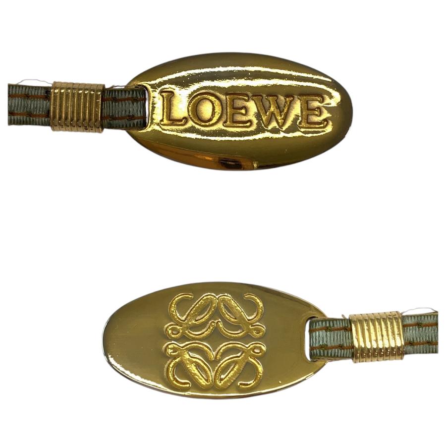 LOEWE ロエベ ヴィンテージ アナグラム ホワイト ゴールド金具 ナイロン ポーチ 化粧ポーチ レディース 408657 | LOEWE | 03