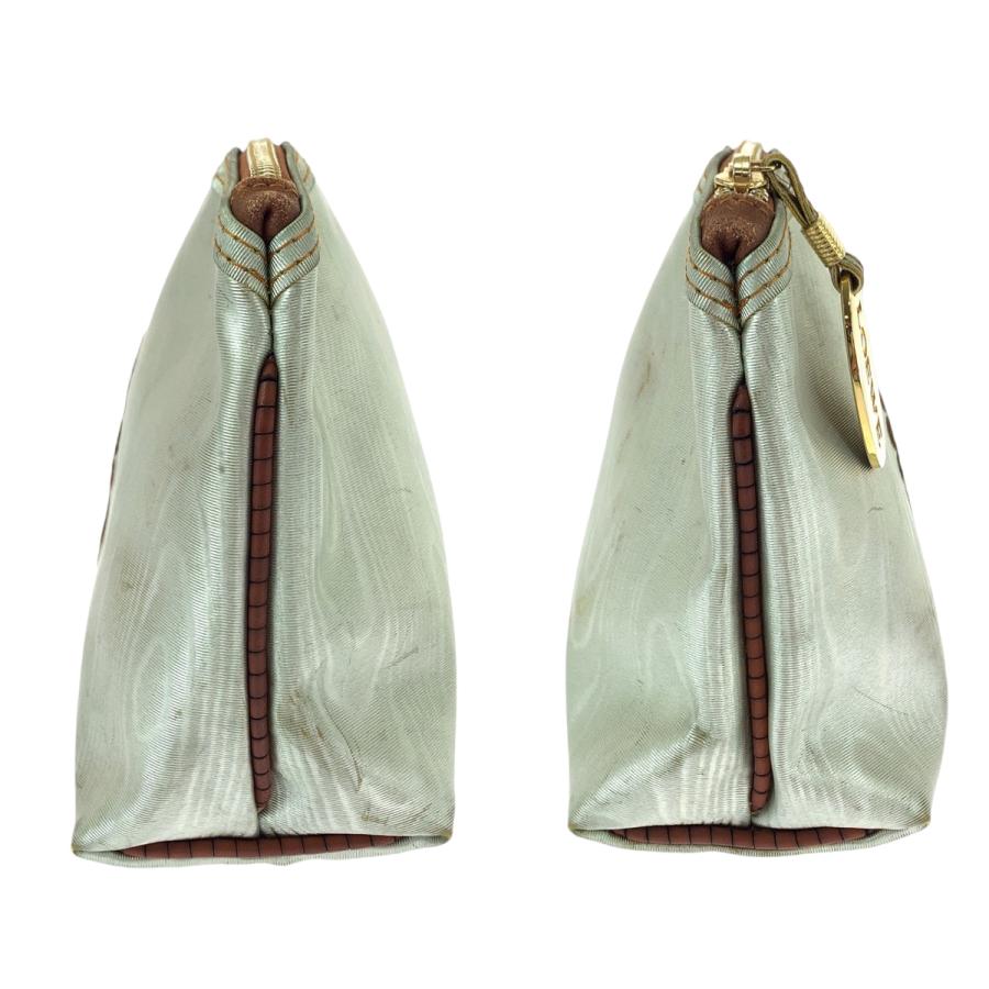 LOEWE ロエベ ヴィンテージ アナグラム ホワイト ゴールド金具 ナイロン ポーチ 化粧ポーチ レディース 408657 | LOEWE | 07