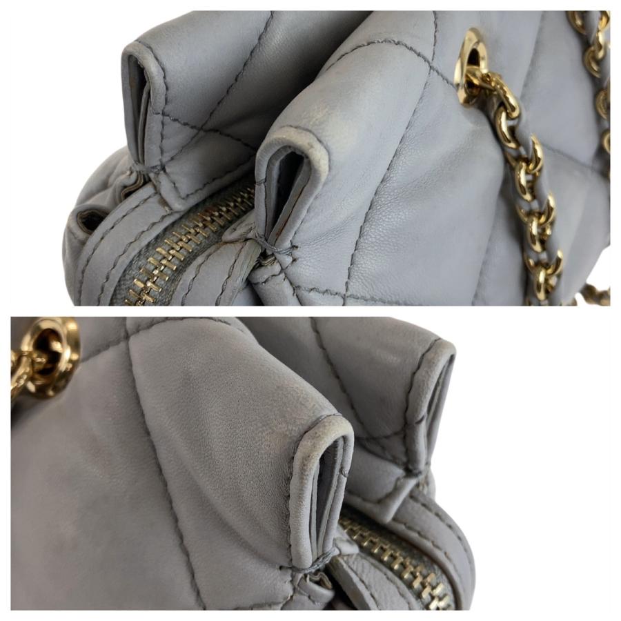 Salvatore Ferragamo サルヴァトーレフェラガモ ヴァラ グレー ゴールド金具 レザー 斜め掛け ショルダーバッグ メッセンジャーバッグ レディース 408682 【中古】 Salvatore Ferragamo サルヴァトーレフェラガモ ヴァラ グレー 斜め