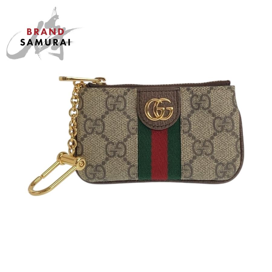 GUCCI 美品 グッチ オフィディア シェリーライン ブラウン グレー GG 