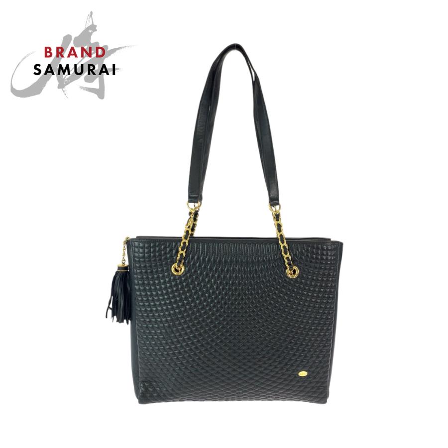 Bally 美品 BALLY バリー ヴィンテージ キルティング フリンジ 