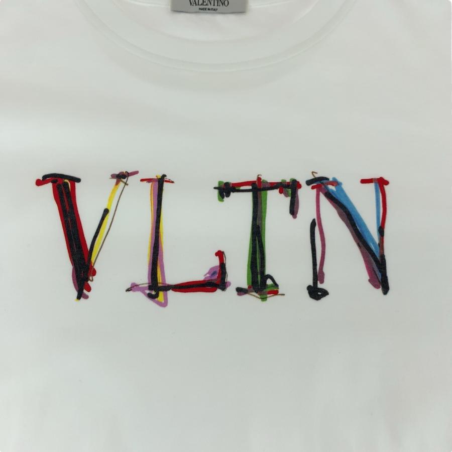 VALENTINO（ヴァレンティノ） 美品 VLTN ロゴ サイズS ホワイト マルチ 