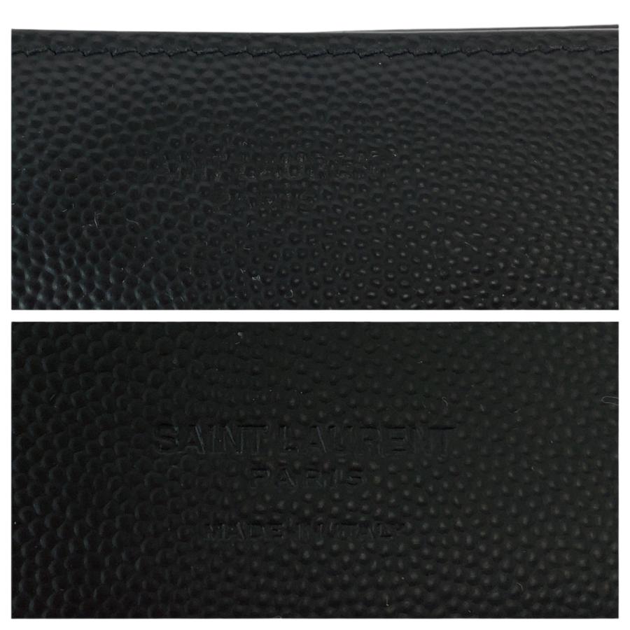 美品 SAINT LAURENT サンローラン ブラック 黒 シルバー金具 レザー