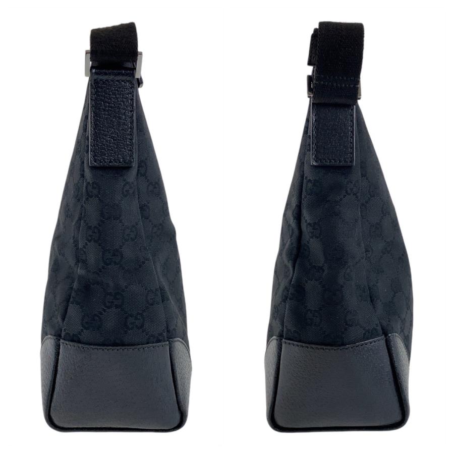 GUCCI（グッチ） ブラック 黒 シルバー金具 GGキャンバス/レザー