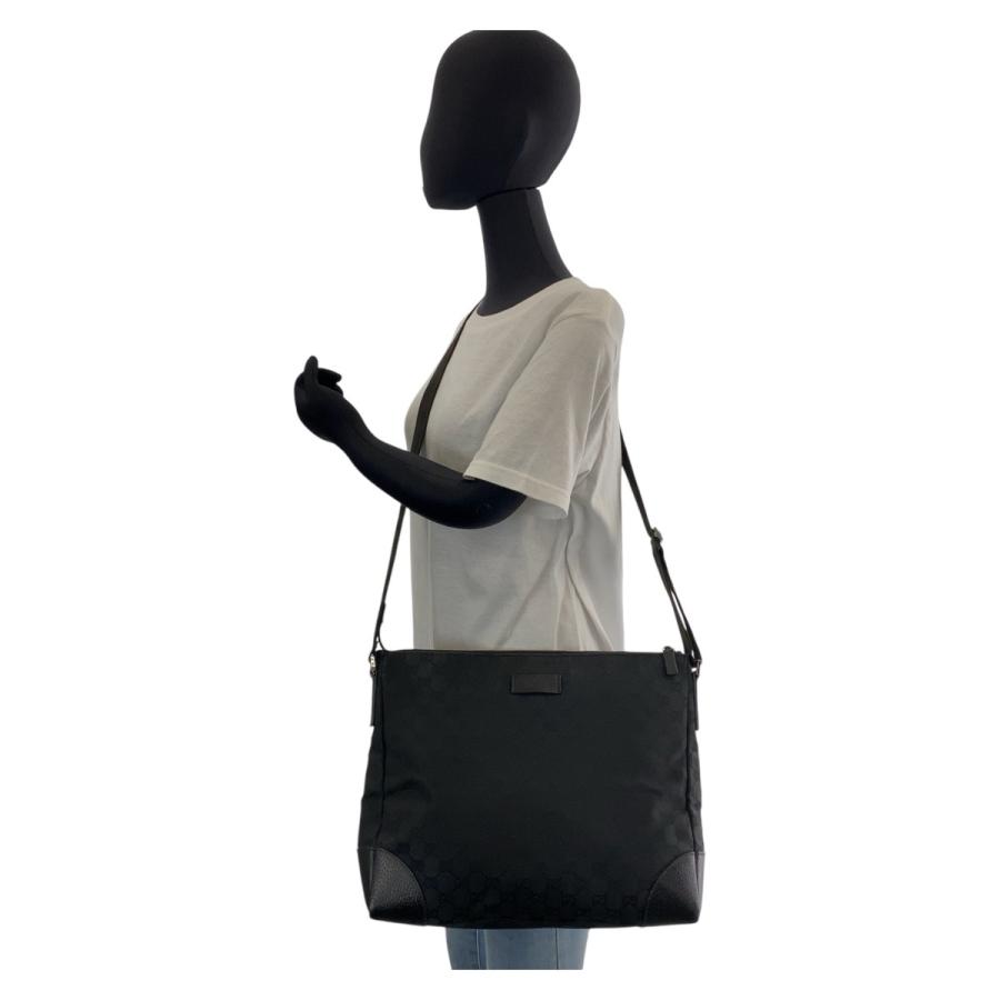 GUCCI（グッチ） ブラック 黒 シルバー金具 GGキャンバス/レザー