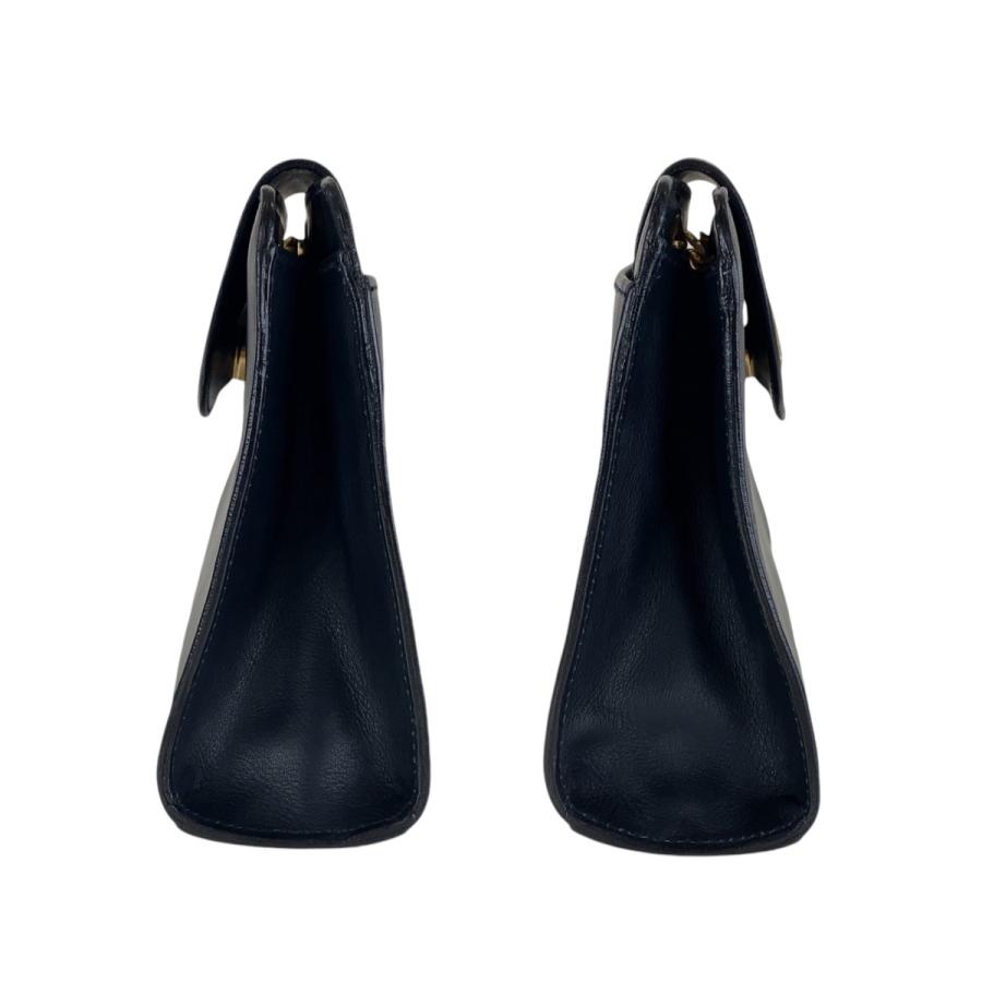 Paloma Picasso パロマピカソ ヴィンテージ ネイビー ゴールド金具 