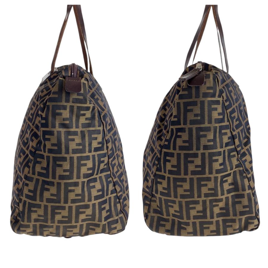 FENDI（フェンディ） ズッカ ブラウン シルバー金具 キャンバス 15418