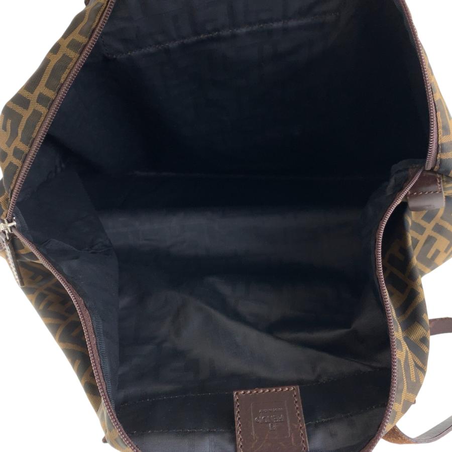 FENDI（フェンディ） ズッカ ブラウン シルバー金具 キャンバス 15418