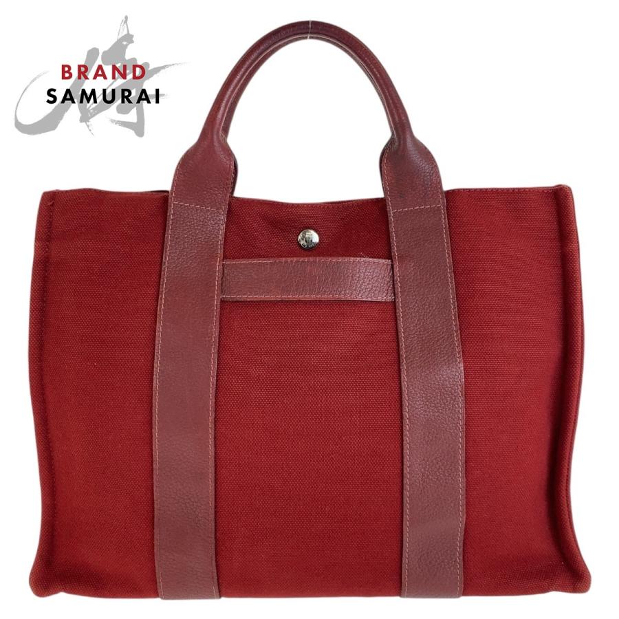 HERMES（エルメス） サックアーネMM ワインレッド ボルドー シルバー