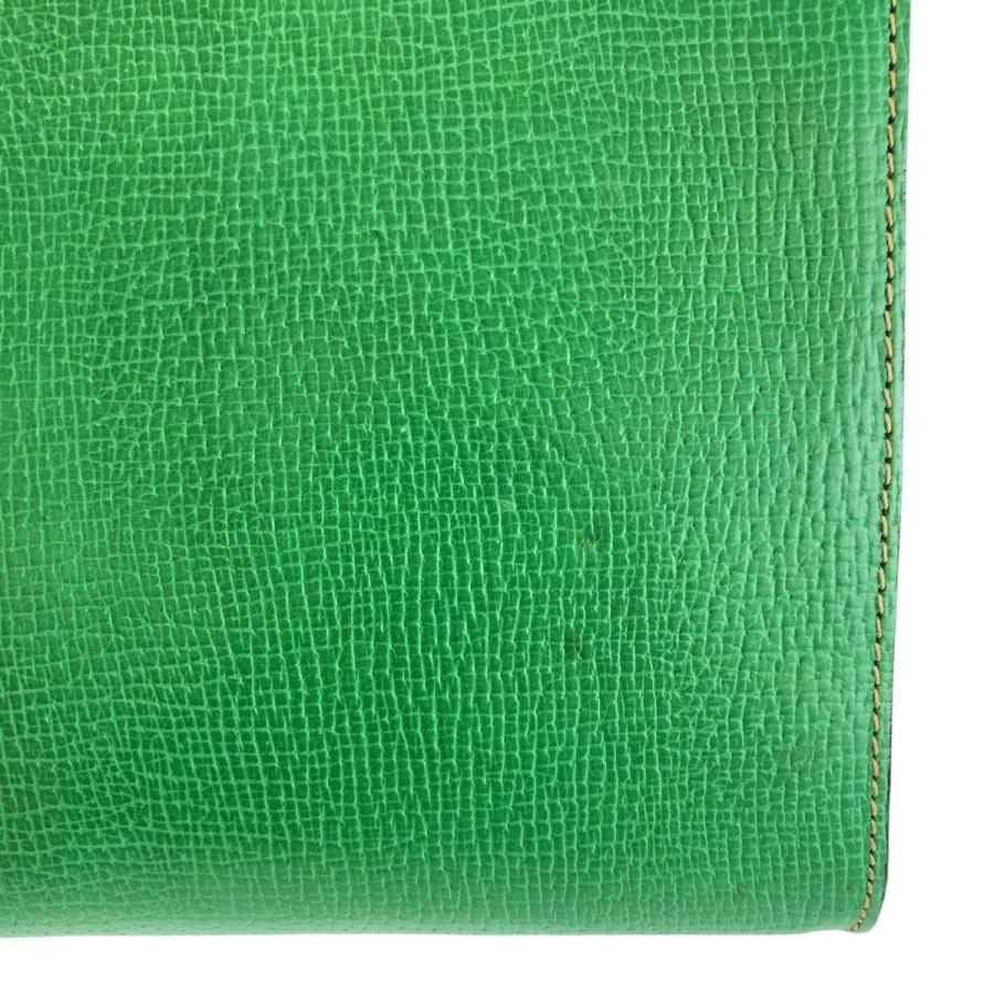 LOEWE（ロエベ） ヴィンテージ グリーン ゴールド金具 レザー 斜め掛け