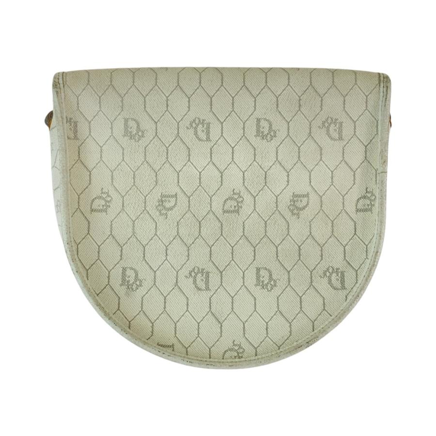 Dior ディオール ヴィンテージ ハニカム ホワイト グレー ゴールド金具