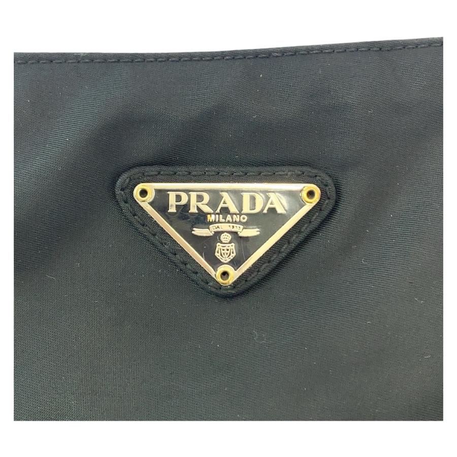 PRADA（プラダ） 美品 テスート 三角ロゴプレート ブラック 黒
