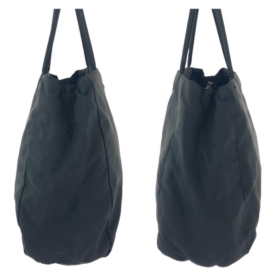 PRADA（プラダ） 美品 テスート 三角ロゴプレート ブラック 黒