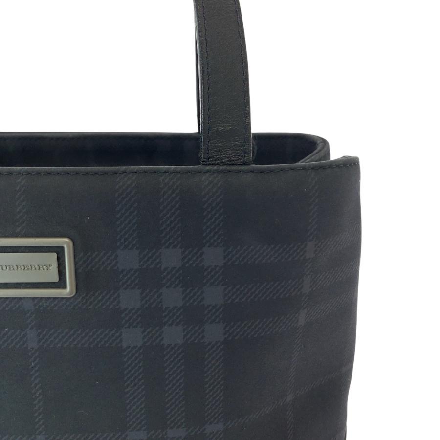 BURBERRY（バーバリー） 美品 チェック柄 ネイビー シルバー金具