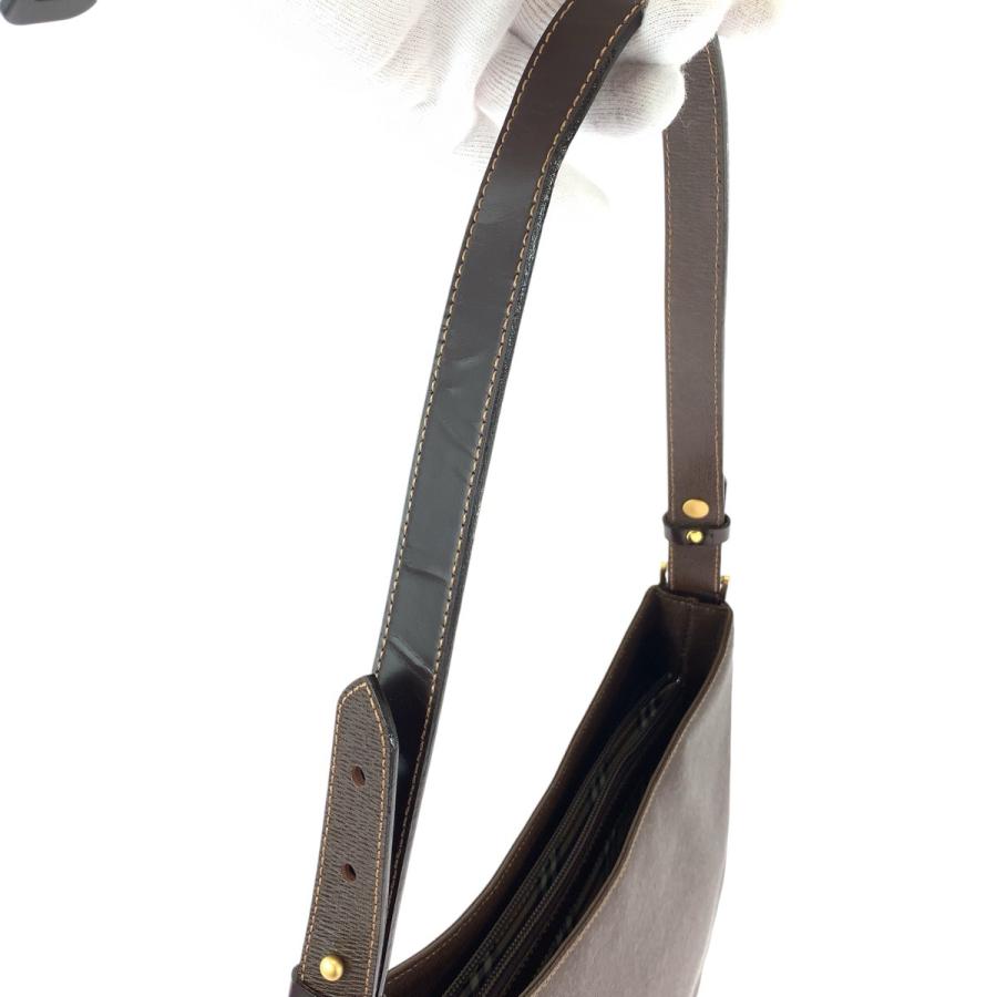 BURBERRY（バーバリー） 美品 中チェック柄 ブラウン ゴールド金具 