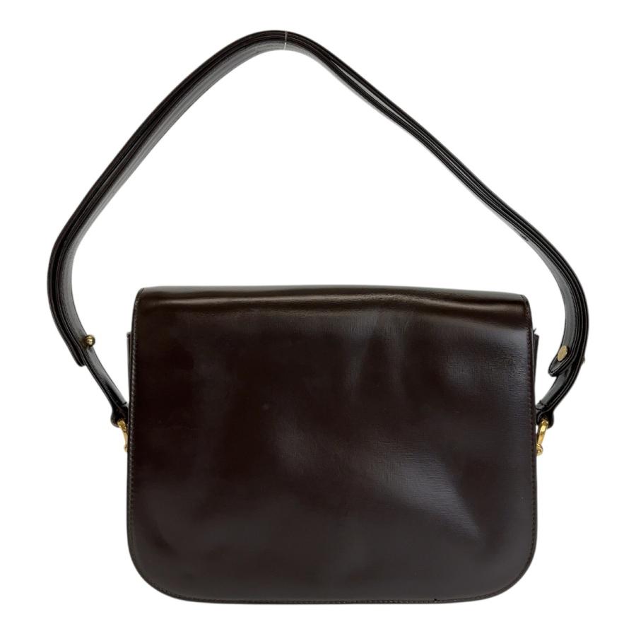 CELINE（セリーヌ） ヴィンテージ 馬車金具 ブラウン ゴールド金具