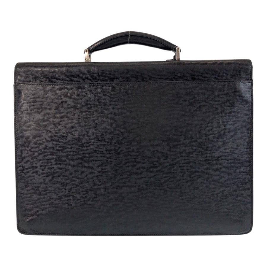 BALLYレザー ビジネスバッグ ブラック Bally（バリー） ヴィンテージ ブラック 黒 シルバー金具 レザー