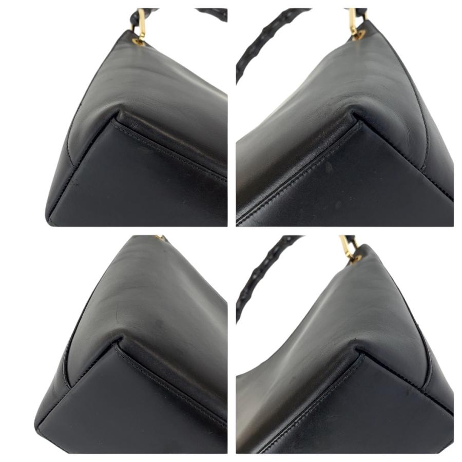 GUCCI（グッチ） バンブー ブラック 黒 ゴールド金具 レザー 001 3008