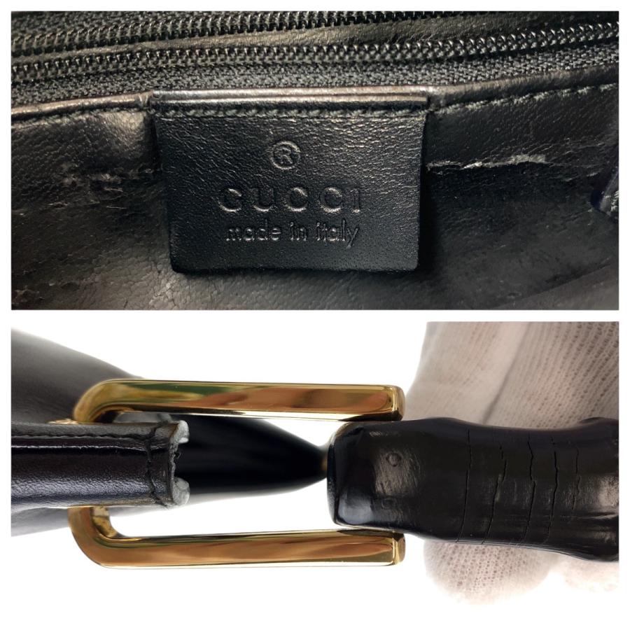 GUCCI（グッチ） バンブー ブラック 黒 ゴールド金具 レザー 001 3008