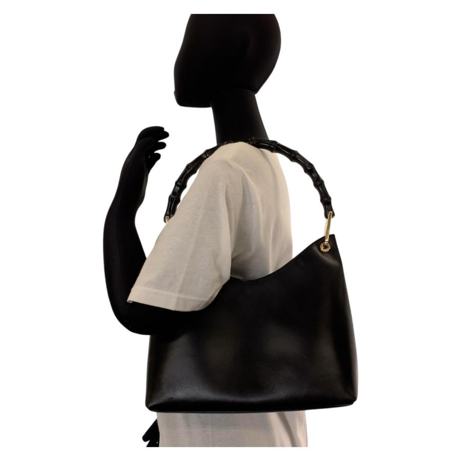 GUCCI（グッチ） バンブー ブラック 黒 ゴールド金具 レザー 001 3008