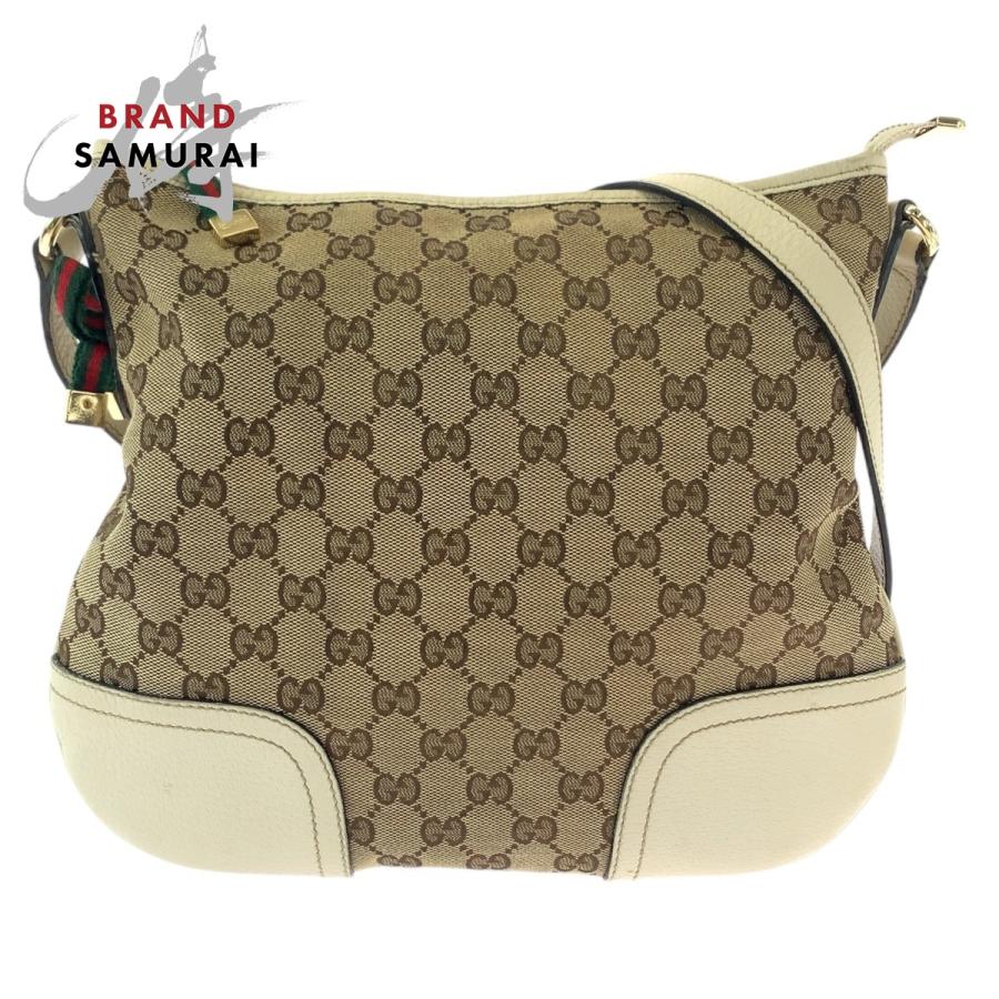 GUCCI（グッチ） 美品 シェリーライン プリンシー ベージュ ホワイト