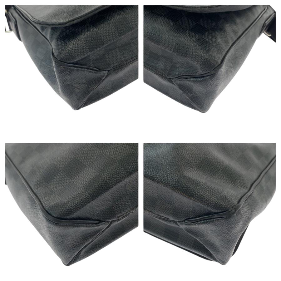 ルイヴィトン【最高級美品】ダミエグラフィット ディストリクトMM ブラック LOUIS VUITTON ルイヴィトン ディストリクトMM ダミエグラフィット