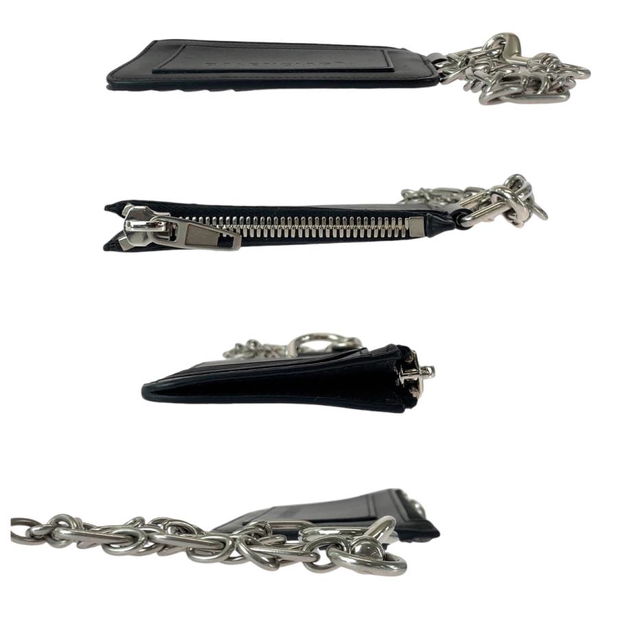 BALENCIAGA 美品 バレンシアガ ロゴ ブラック シルバー金具