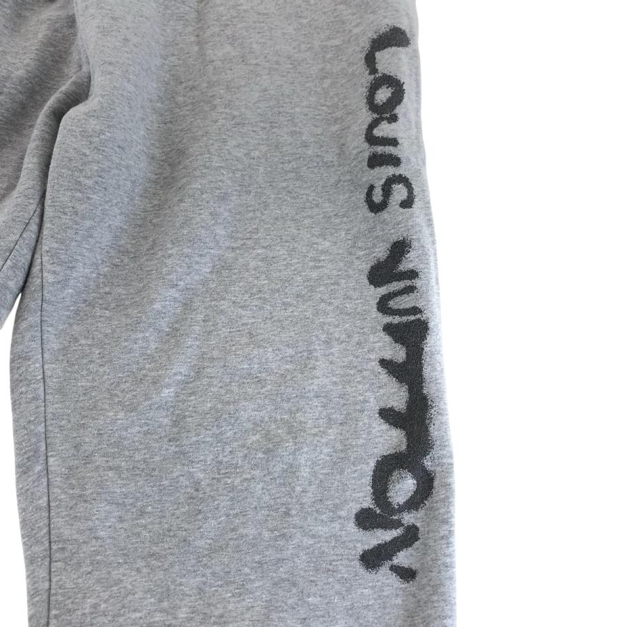 美品 LOUIS VUITTON ルイヴィトン Neon Working Man グレー ブラック コットン スウェットパンツ メンズ 409374 | LOUIS VUITTON | 04
