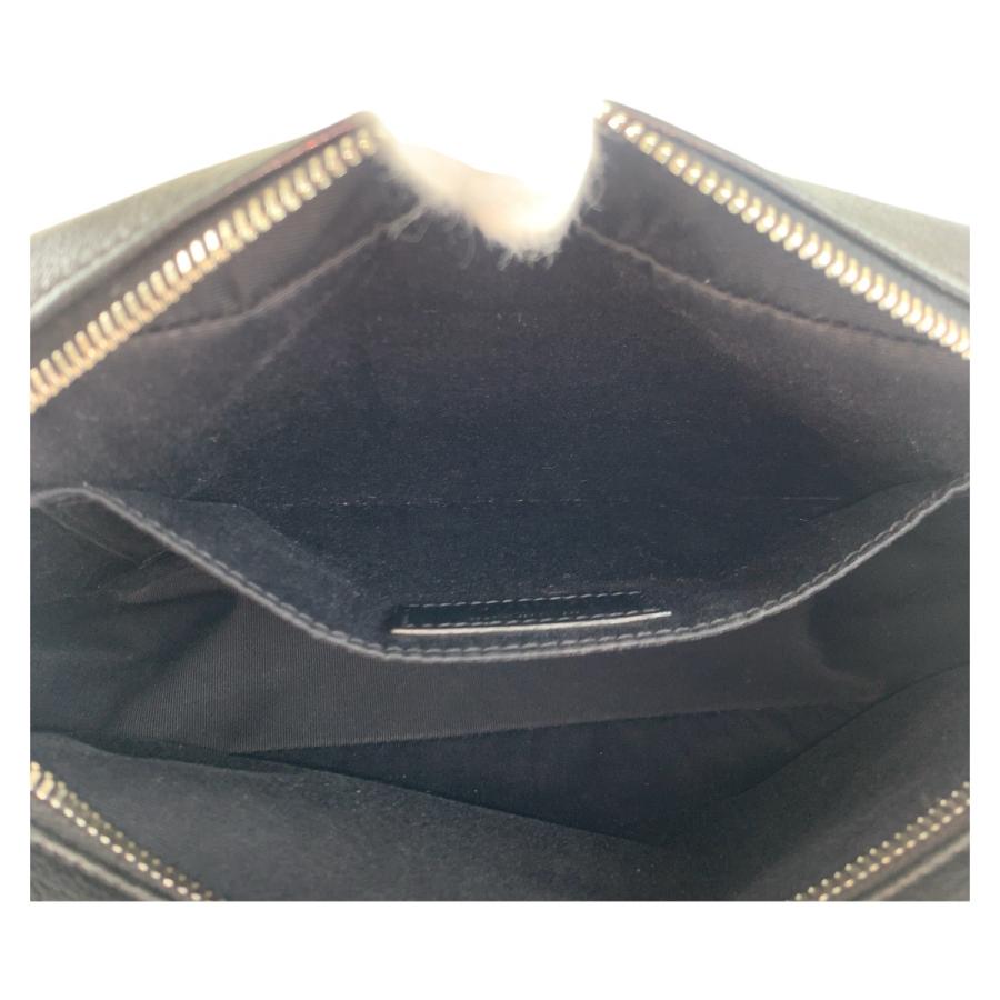 SAINT LAURENT PARIS サンローランパリ YSL ブラック 黒 シルバー金具