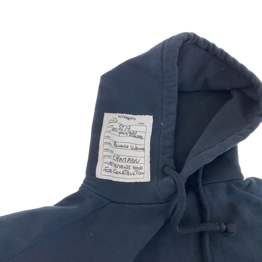 かりあげくんVETEMENTチャンピオンコラボヴェトモンジェニー着用 美品 ヴェトモン チャンピオンコラボ カットオフ パネル ロゴテープ