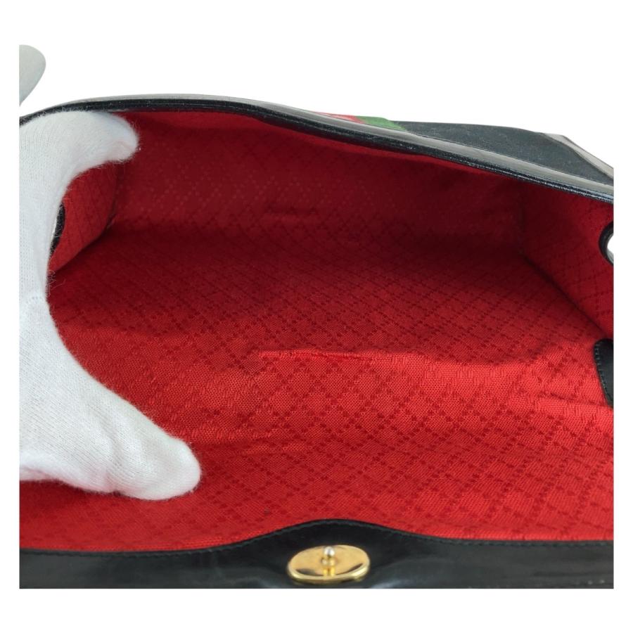 GUCCI グッチ GG シェリーライン クラッチバッグ インターロッキング GUCCI（グッチ） ヴィンテージ オールドグッチ シェリーライン