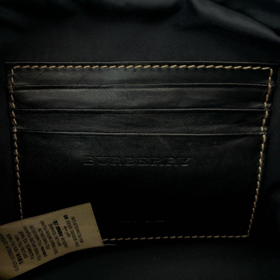 美品 BURBERRY バーバリー チェック柄 男女兼用 ブラウン ブラック シルバー金具 ナイロン ショルダーバッグ ポシェット メンズ 409452 | BURBERRY | 03