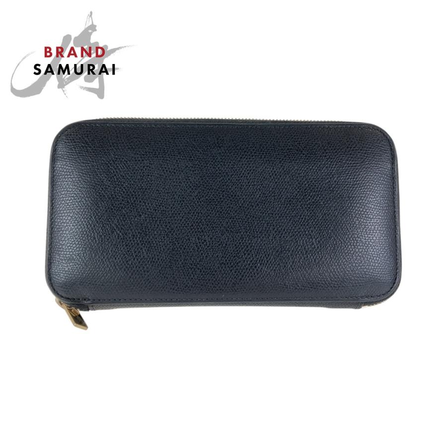Valextra（ヴァレクストラ） 美品 男女兼用 ブラック ゴールド金具 