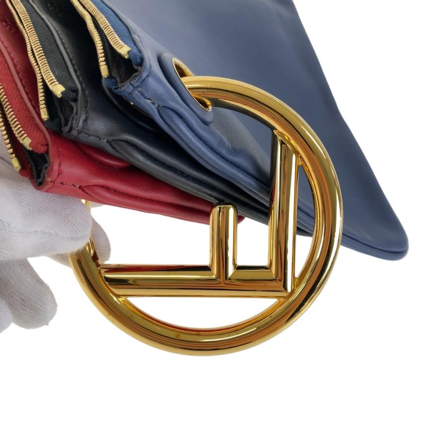 FENDI（フェンディ） 美品 トリプレット ブルー レッド ブラック